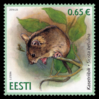 Mark sarjast „Eesti fauna“ anti käibele 25. augustil. Sellel on kujutatud kasetriibik.