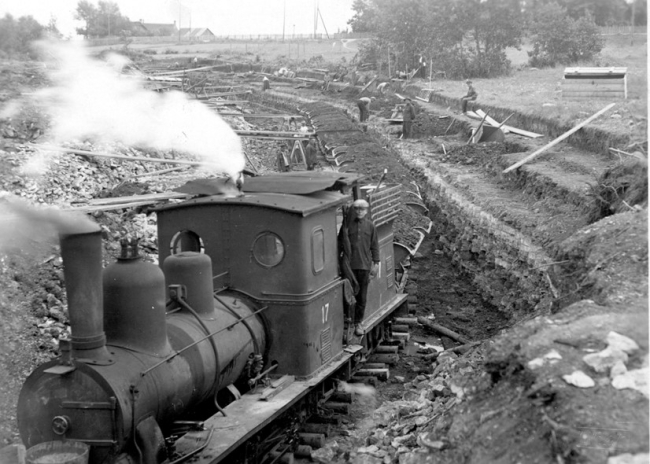Põlevkivi tootmine Kohtlas 1921. aastal