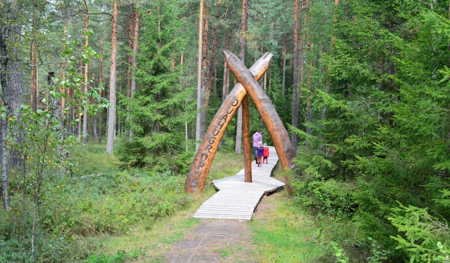 Начало маршрута в Илуметса.