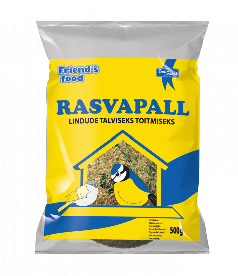 FRIENDS FOOD Rasvapall lindude talviseks toitmiseks 500g