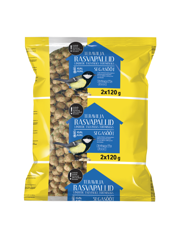 FRIENDS FOOD Teravilja-rasvapallid lindude talviseks toitmiseks 240g