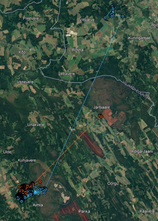 Cessna saatja andis üle pika aja endast märku 11 km kauguselt Järtsaarest. 