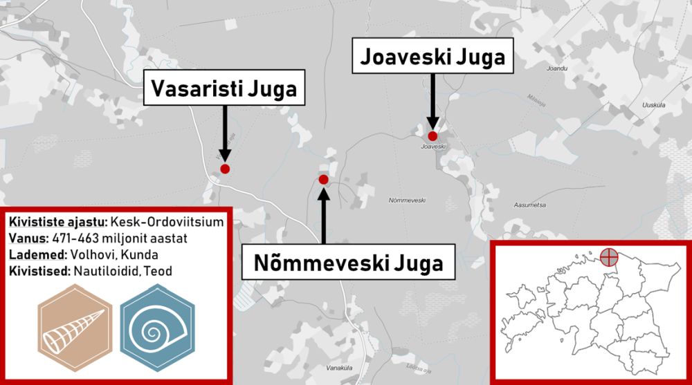 üksteisele vägagi lähestikku paiknevad Vasaristi, Nõmmeveski ja Joaveski