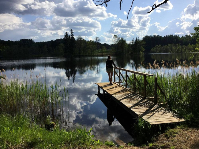 Maaliline Kavadi järv Haanja looduspargis