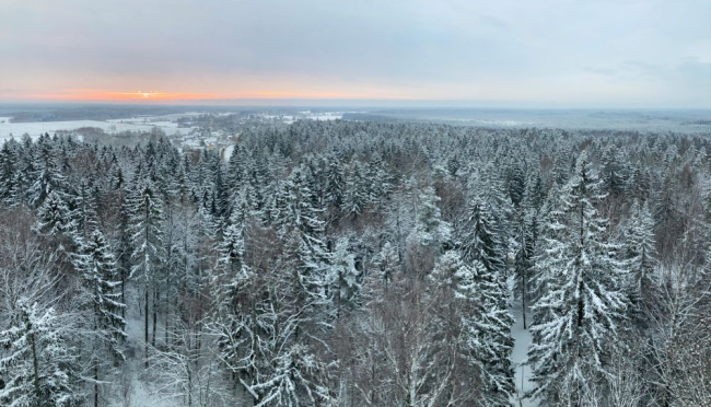 Vaade Iisaku vaatlustornist täna hommikul