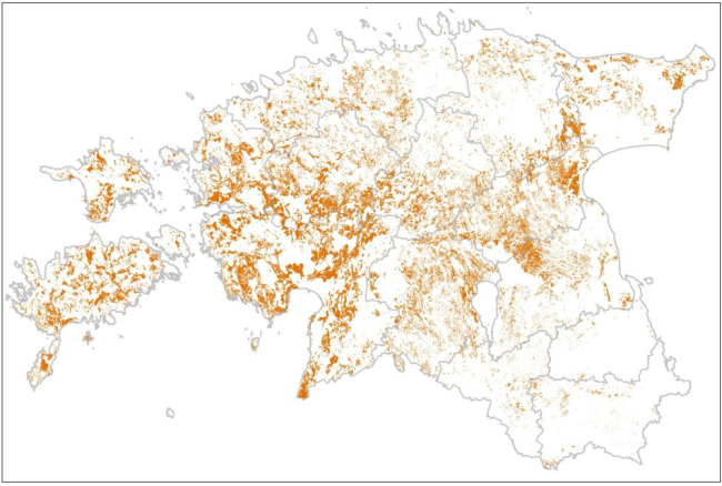 Leostunud gleimuldade levik Eestis.