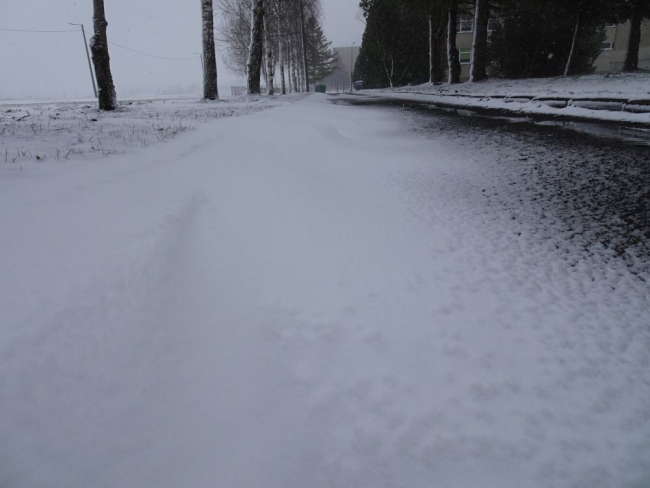 Lumi tuiskas vaaludesse