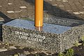 Trianon Memorial country flag plinth back side in Budapest District XVI.jpg