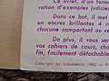 Copyright du livret Volumétrix de 16 pages jusqu'à 1962.jpg