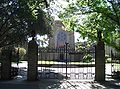 Newman College - gate and chapel.JPG