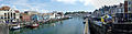 Dorset seafood festival in Weymouth from Town bridge panorama.jpg