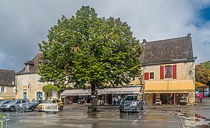 Place de la Halle in Domme.jpg