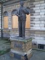Clement Attlee statue - Limehouse library.jpg