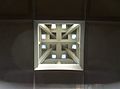 Newman College - Dining interior roof straight up.JPG