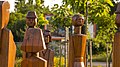 Trianon Memorial detail stylized people by day in Budapest District XVI.jpg